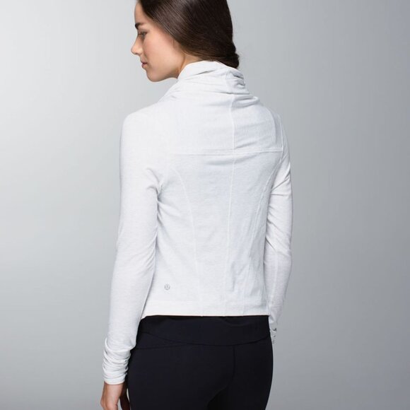 Lululemon Iconic Wrap Heathered White Size 8 - Picture 2 of 14